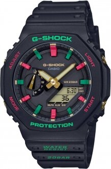 Casio G-Shock GA-2100TH-1ADR Silikon / Siyah Kol Saati kullananlar yorumlar